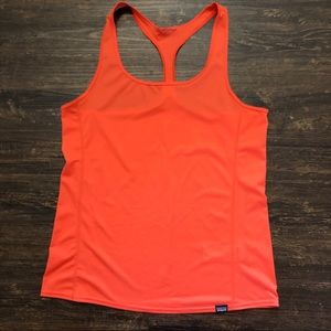 Patagonia coral running tank top
